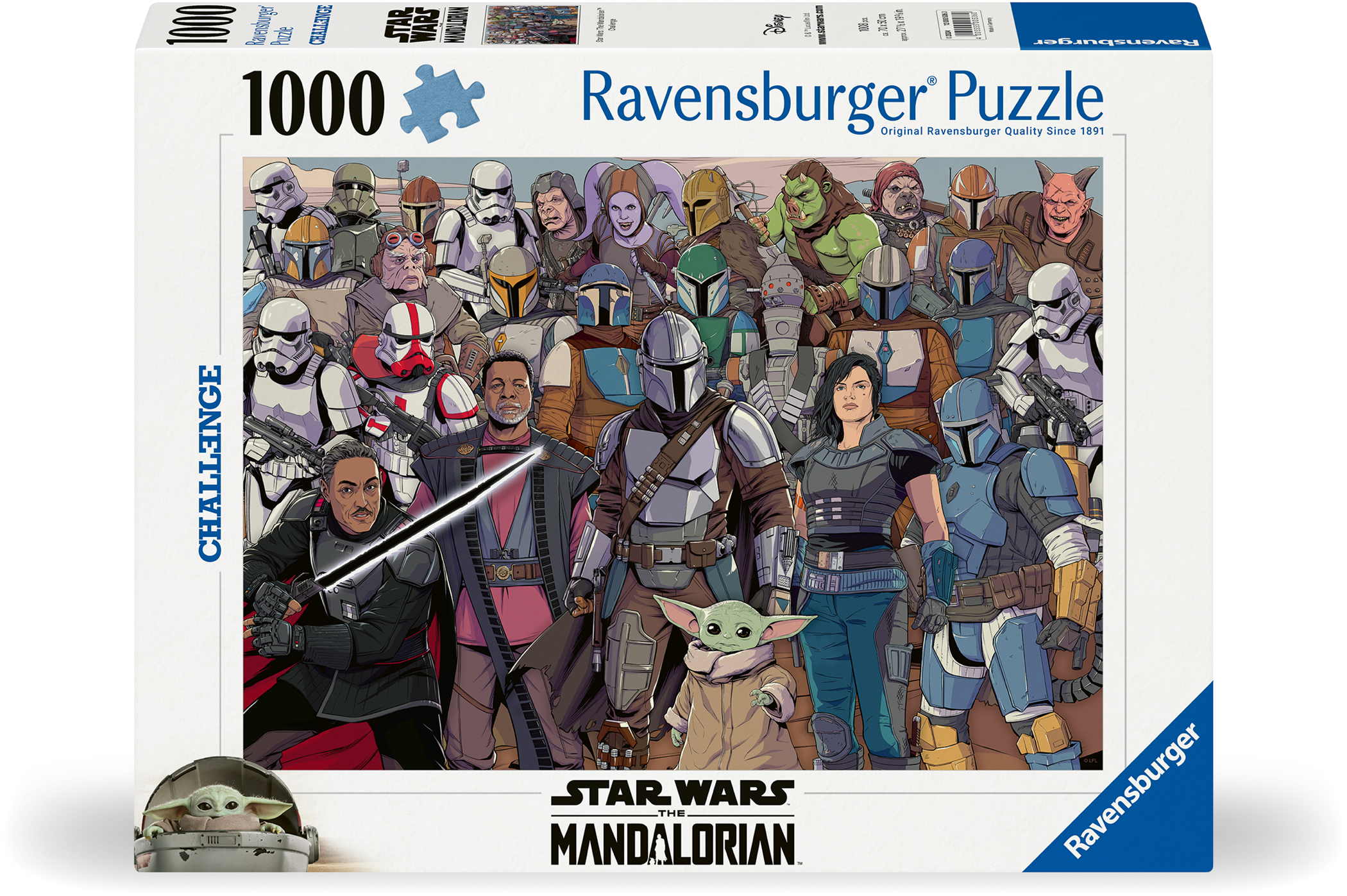 1000 Teile Ravensburger Puzzle Challenge Star Wars Mandalorian 12000536