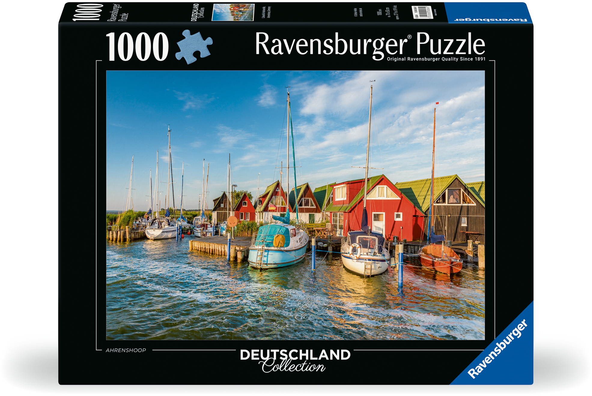 1000 Teile Ravensburger Puzzle Deutschland Collection Romantische Hafenwelt von Ahrenshoop 12000584