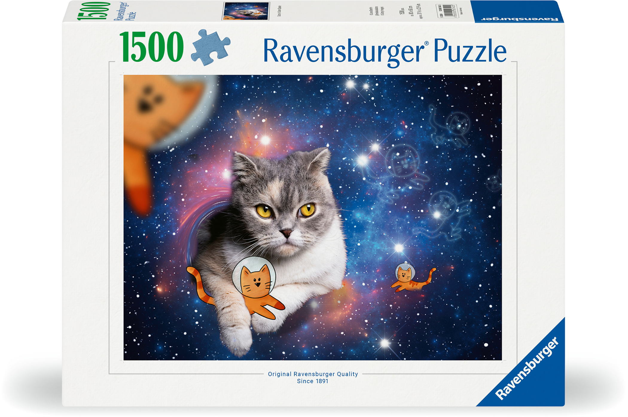 1500 Teile Ravensburger Puzzle Katzen fliegen im Weltall 12000742
