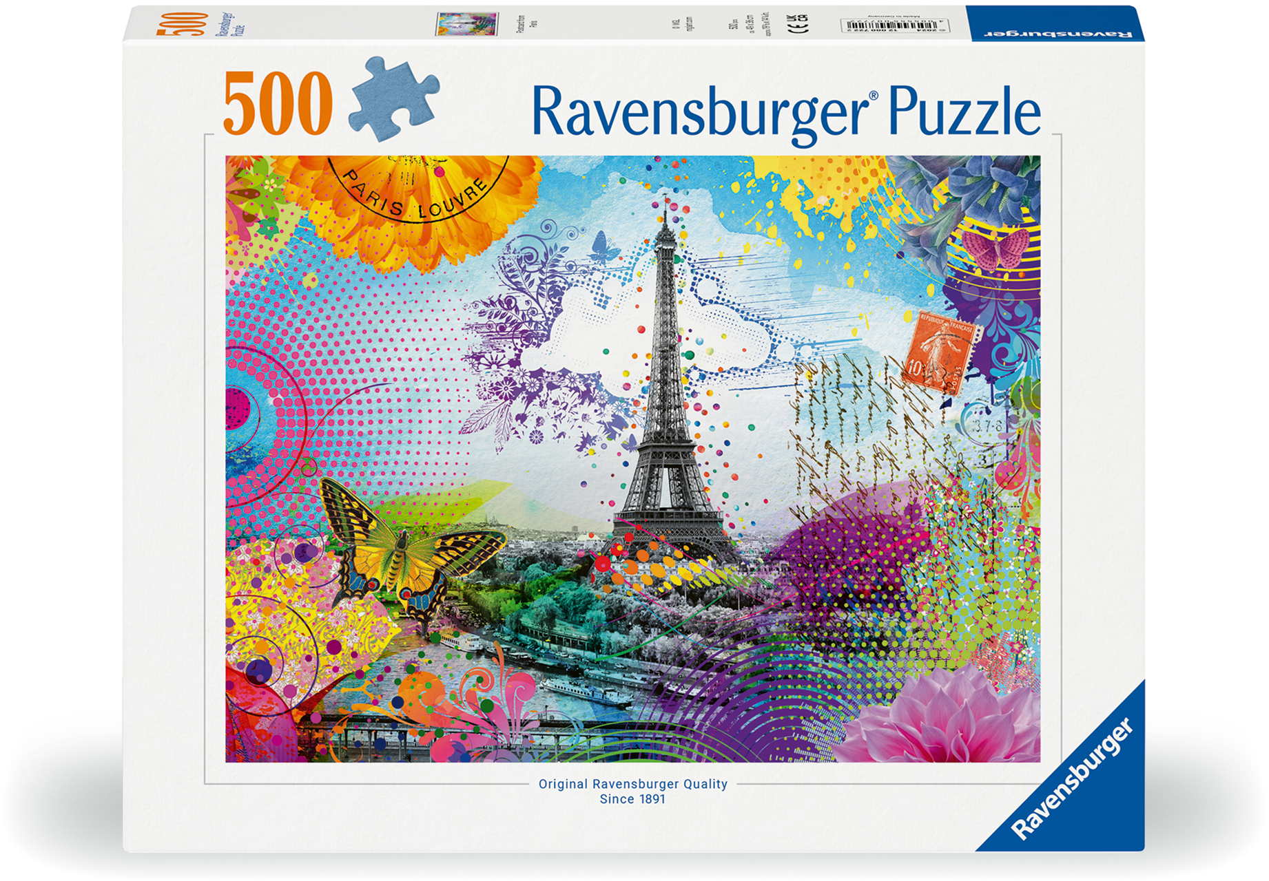 500 Teile Ravensburger Puzzle Postkarte aus Paris 12000772