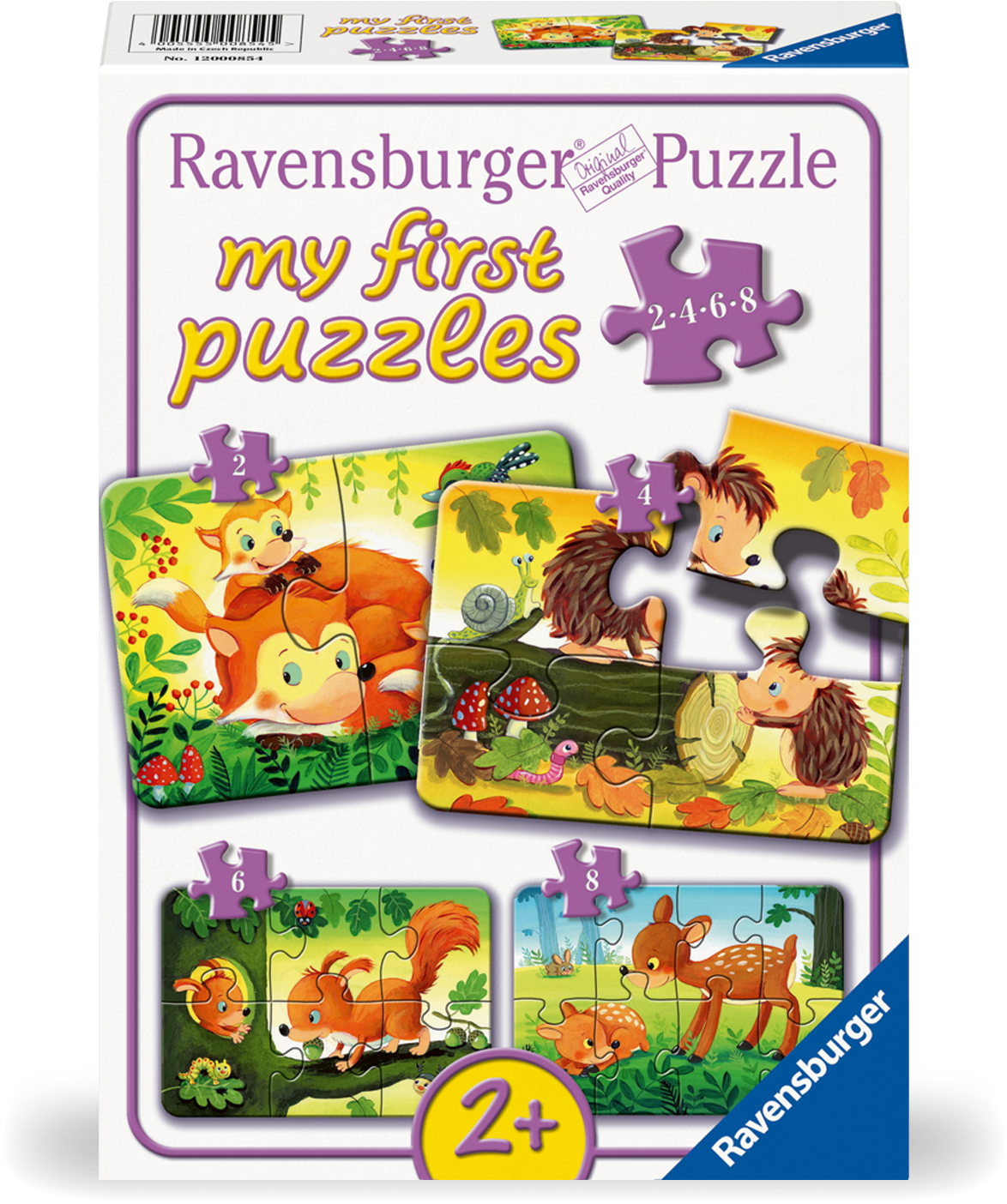2, 4, 6, 8 Teile Ravensburger Kinder Puzzle my first puzzles Kleine Tierfamilien 12000854
