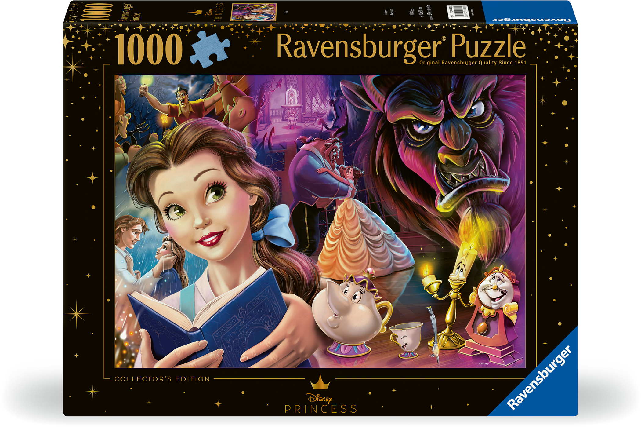 1000 Teile Ravensburger Puzzle Disney Princess Belle, die Disney Prinzessin 12000883
