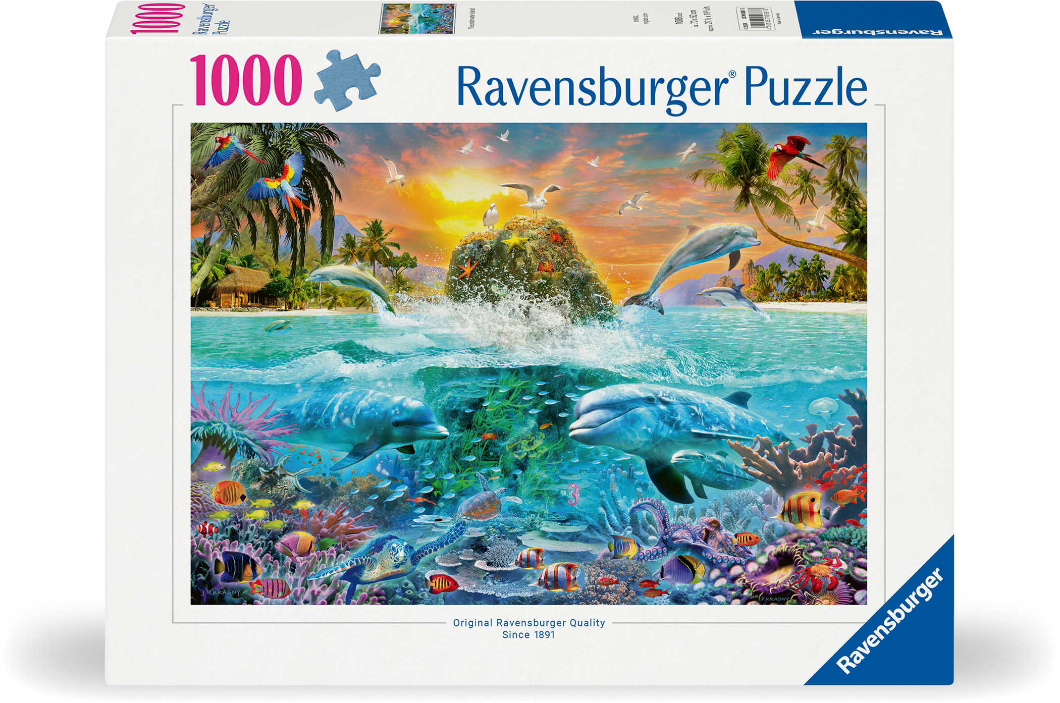 1000 Teile Ravensburger Puzzle Die Unterwasserinsel 12000887