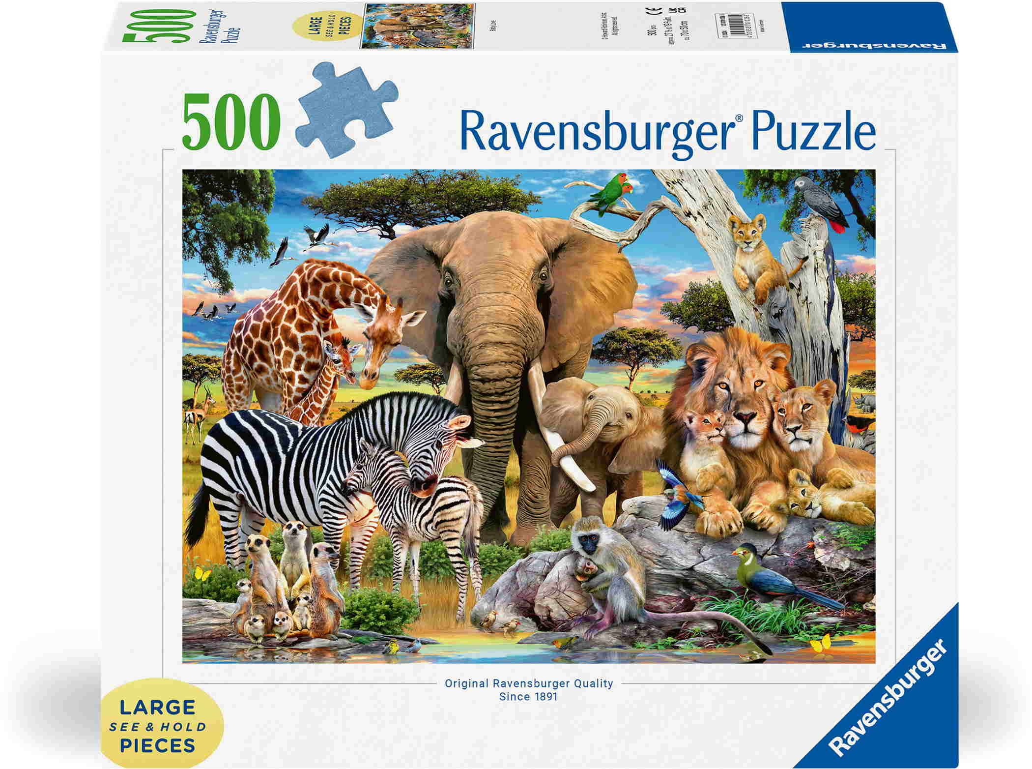 500 Teile Ravensburger Puzzle Large Pieces Große Teile Wilde Tierbabys 12001026