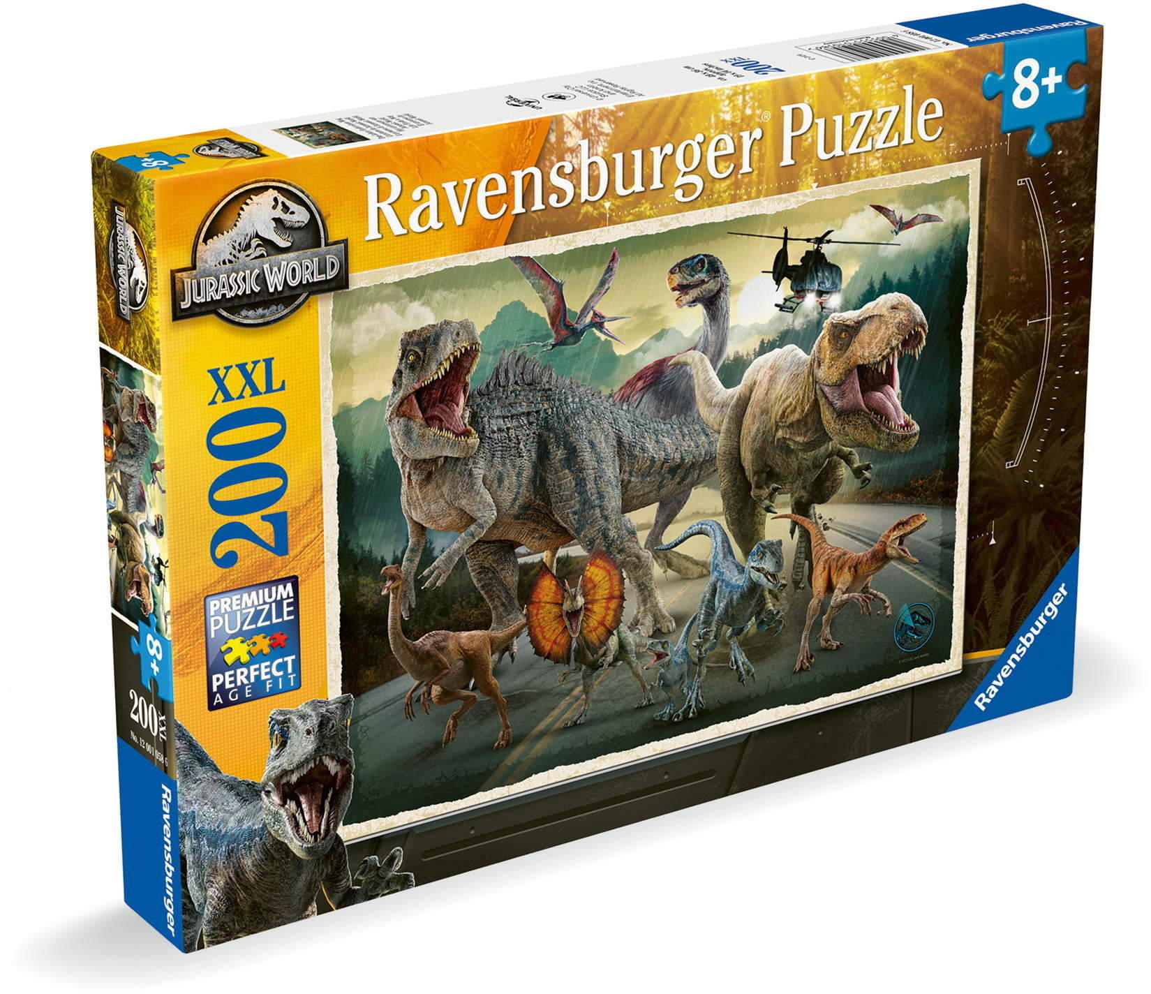 200 Teile Ravensburger Kinder Puzzle XXL Jurassic World Das Leben findet einen Weg 12001058