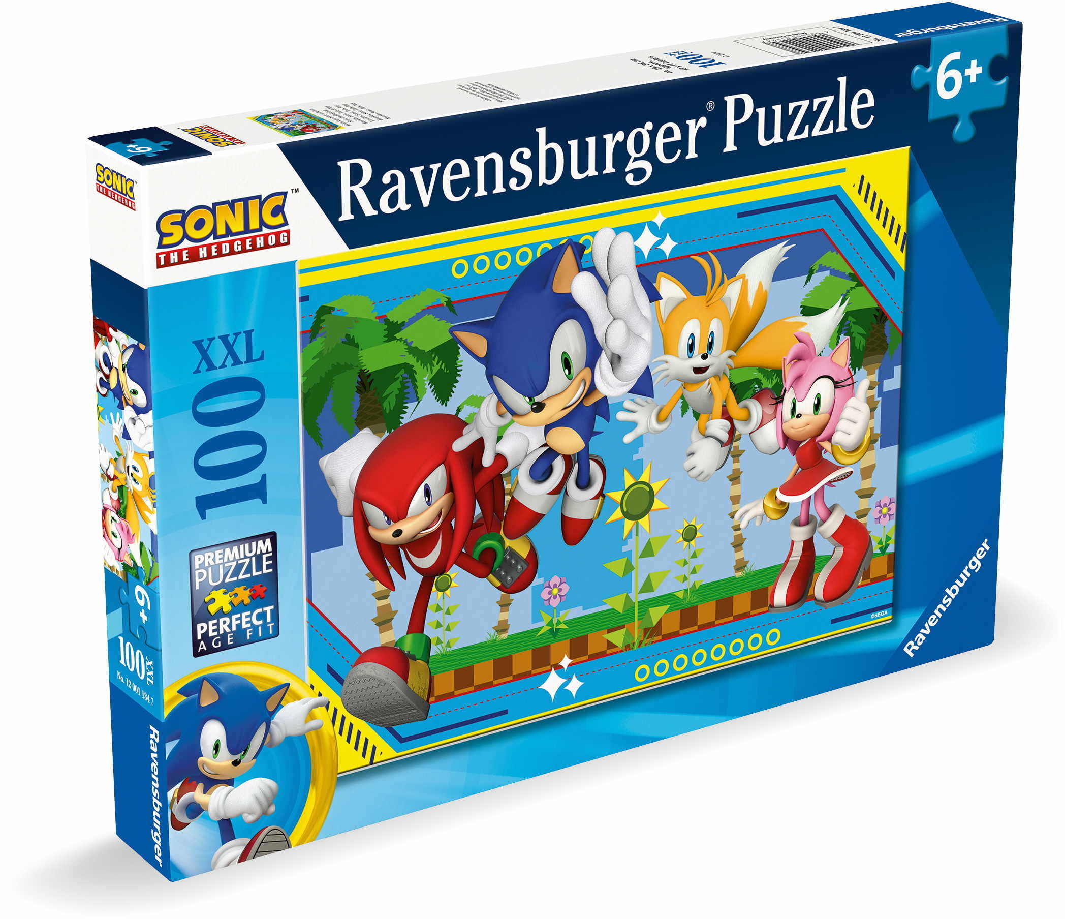 100 Teile Ravensburger Kinder Puzzle XXL Sonic Nichts kann Sonic aufhalten 12001134