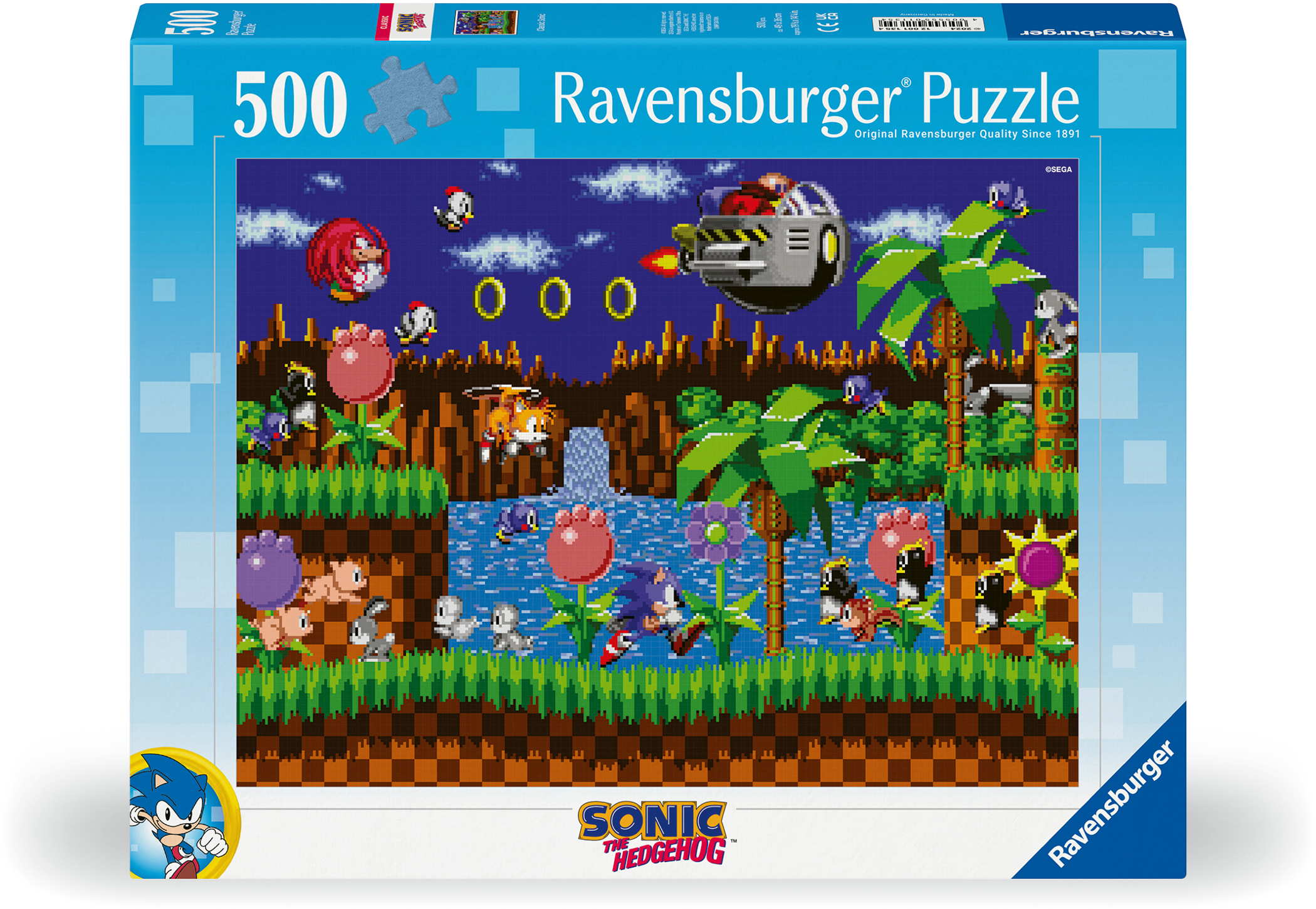 500 Teile Ravensburger Puzzle Sonic Classic Sonic 12001135