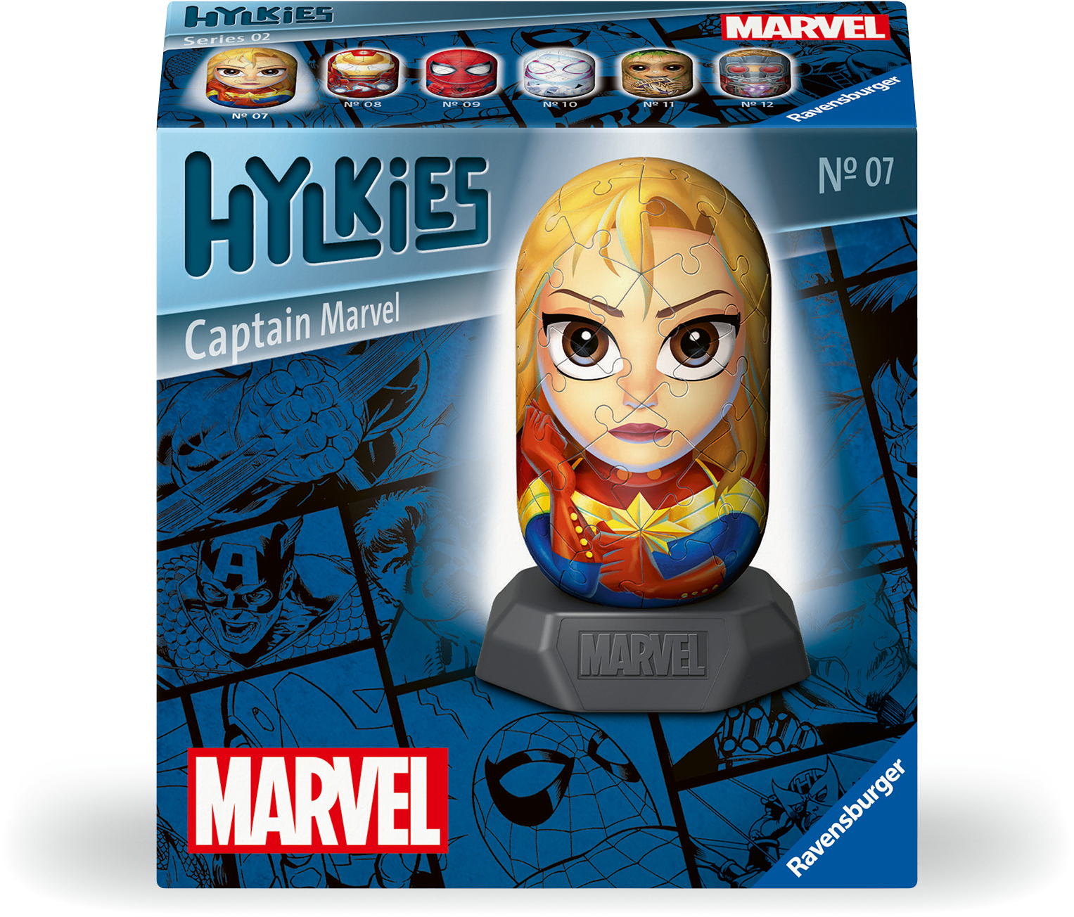 54 Teile Ravensburger 3D Puzzle Marvel Captain Marvel 12001156