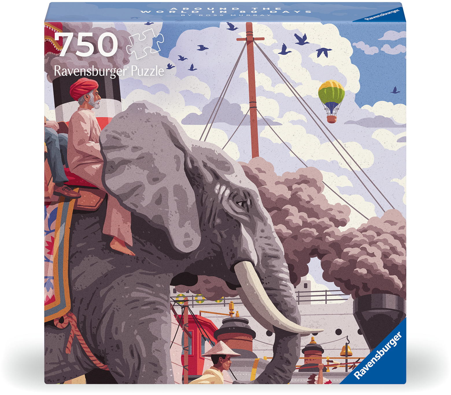 750 Teile Ravensburger Puzzle Art & Soul Collection Around the world in 80 days 12001201