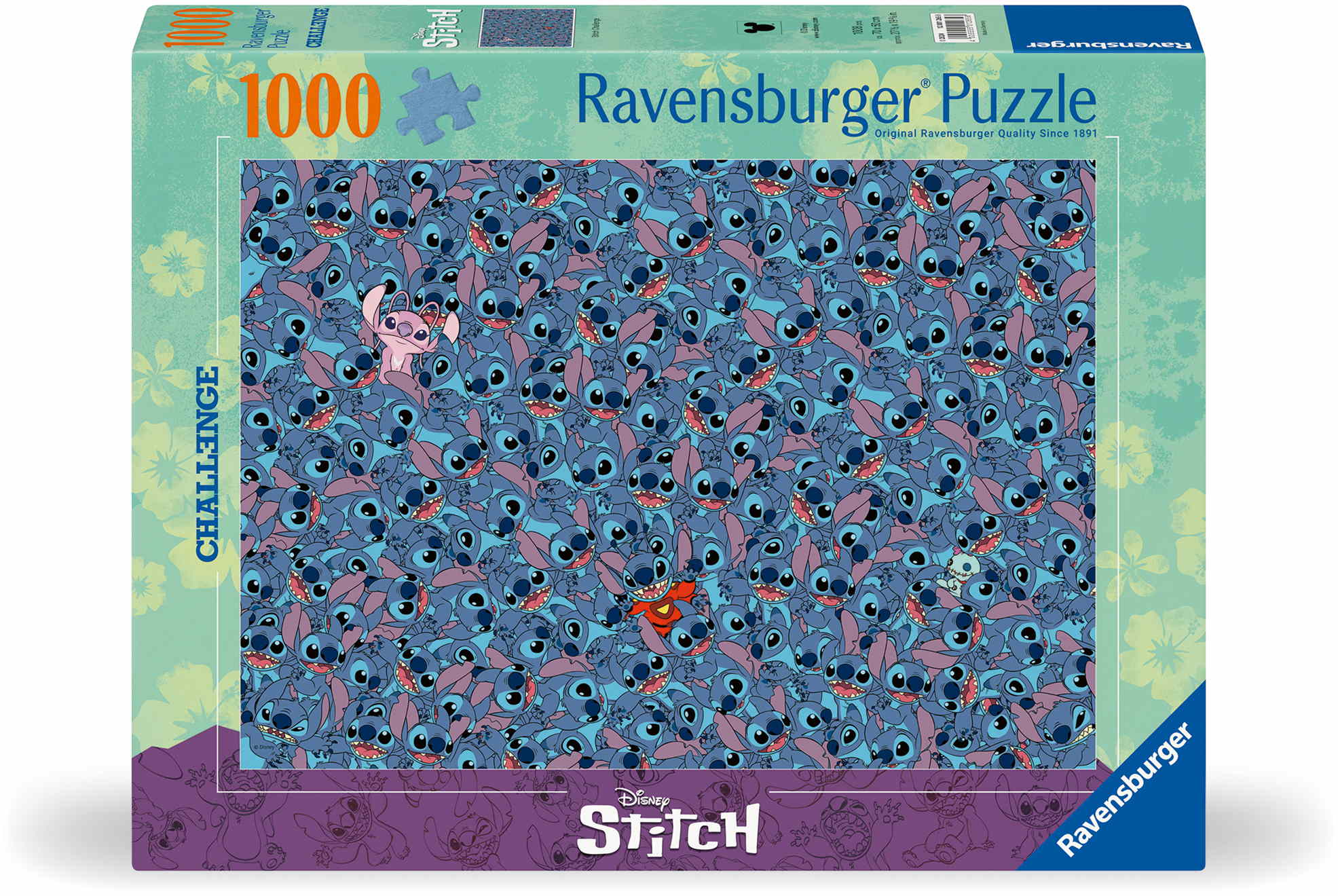 1000 Teile Ravensburger Puzzle Challenge Disney Stitch 12001265