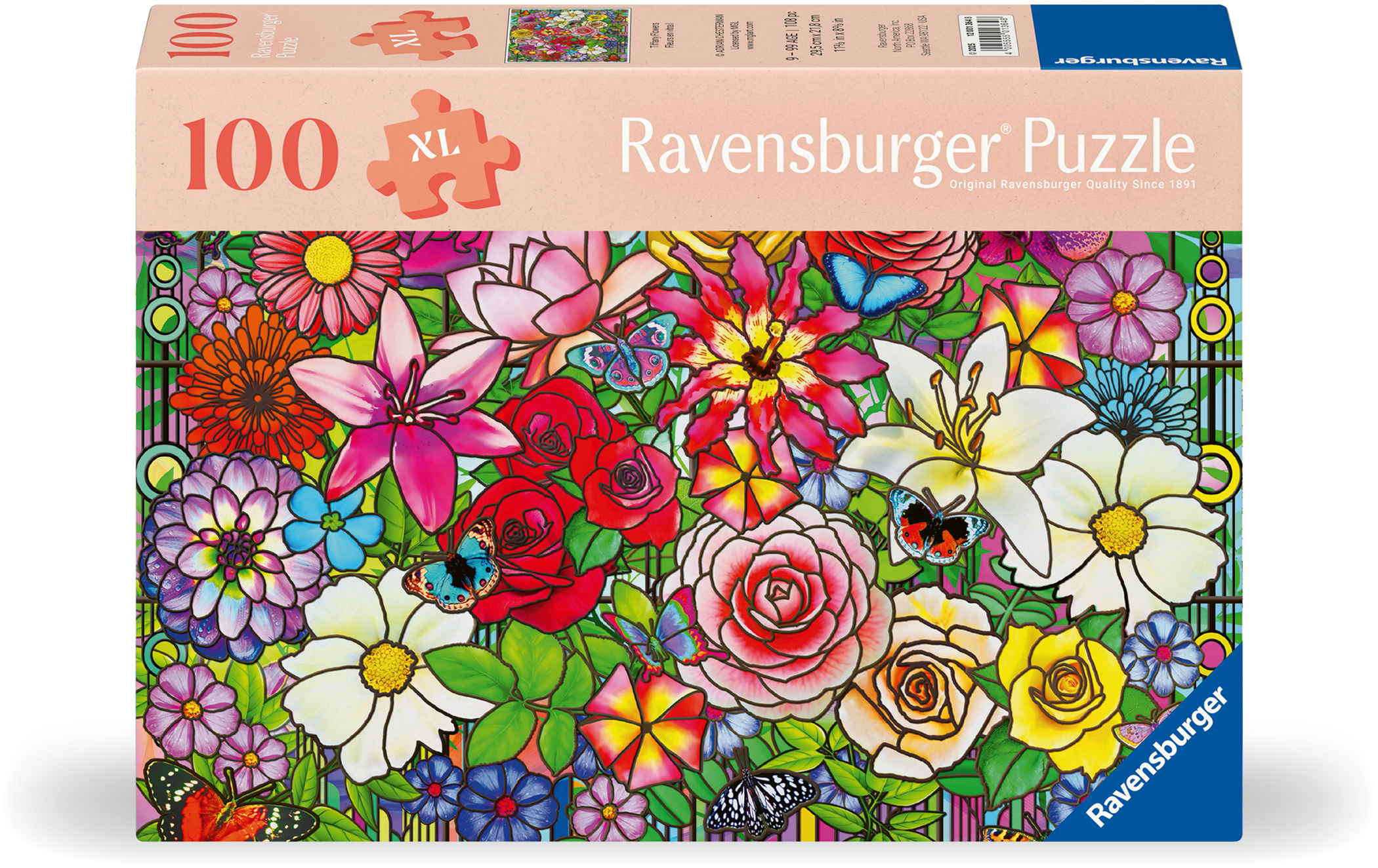 100 Teile Ravensburger Puzzle Feel & Well Blumenfenster 12001364