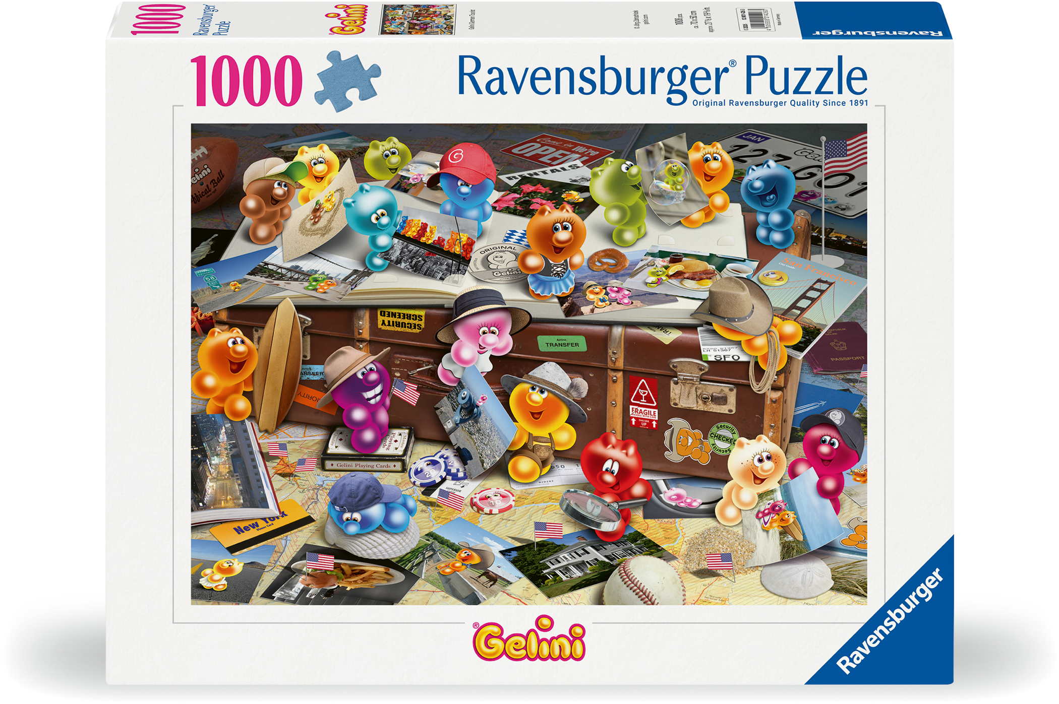 1000 Teile Ravensburger Puzzle Gelini German Tourist 12001426