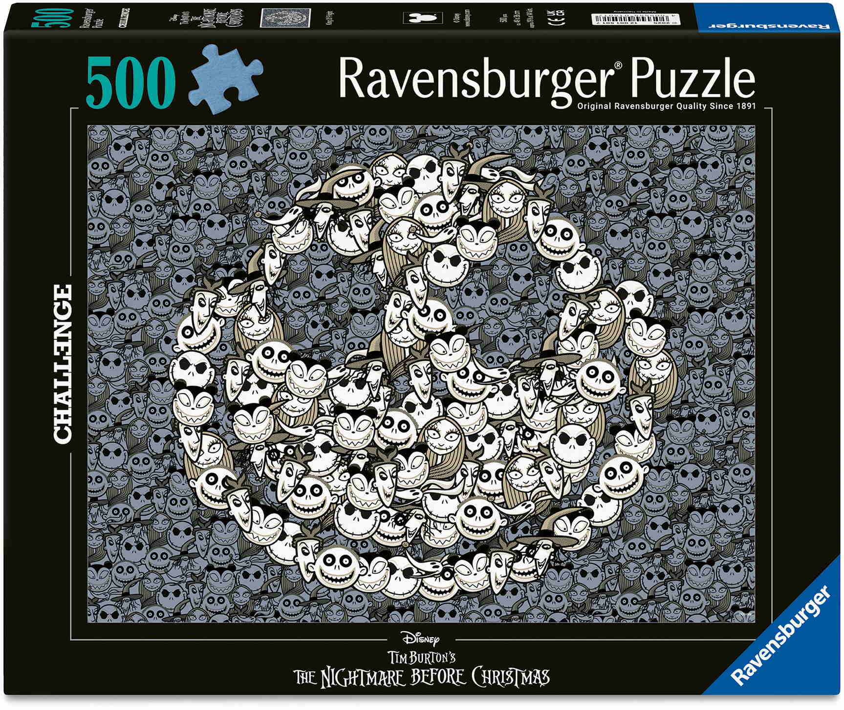 500 Teile Ravensburger Puzzle Disney Nightmare Before Christmas King Of Fright Challenge 12001501