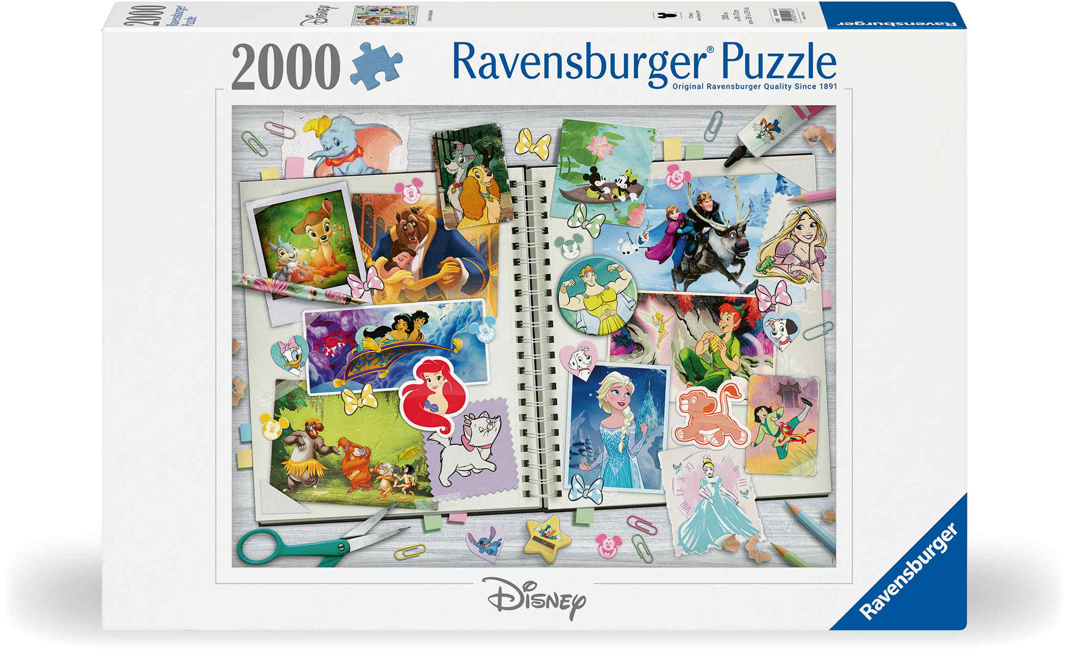 2000 Teile Ravensburger Puzzle Disney Scrapbook 12001556