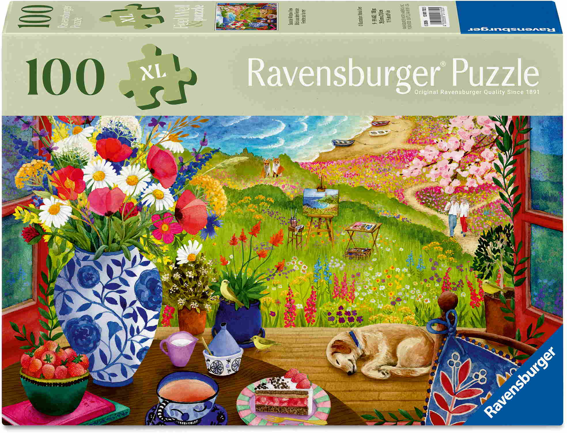 100 Teile Ravensburger Puzzle Feel & Well Blick aus dem Fenster 12001732