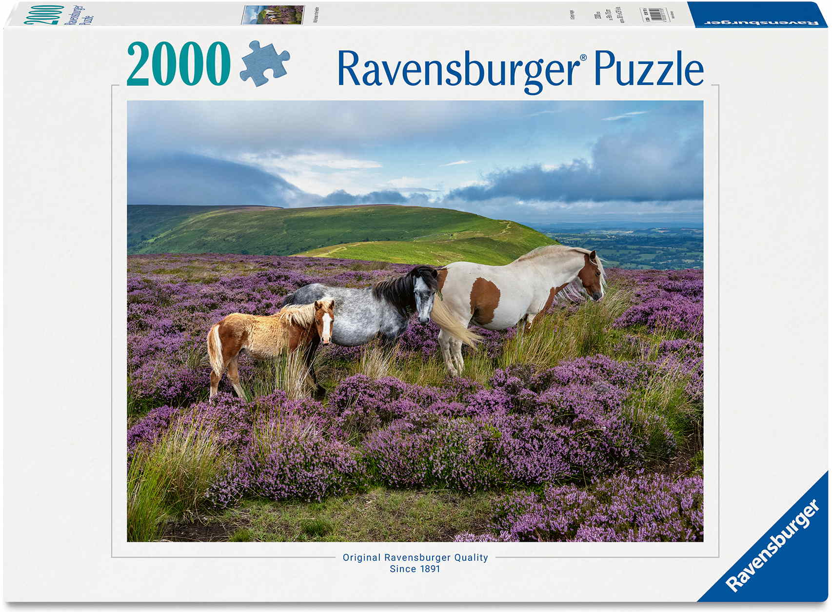 2000 Teile Ravensburger Puzzle Wildpferde in der Heide 12001751
