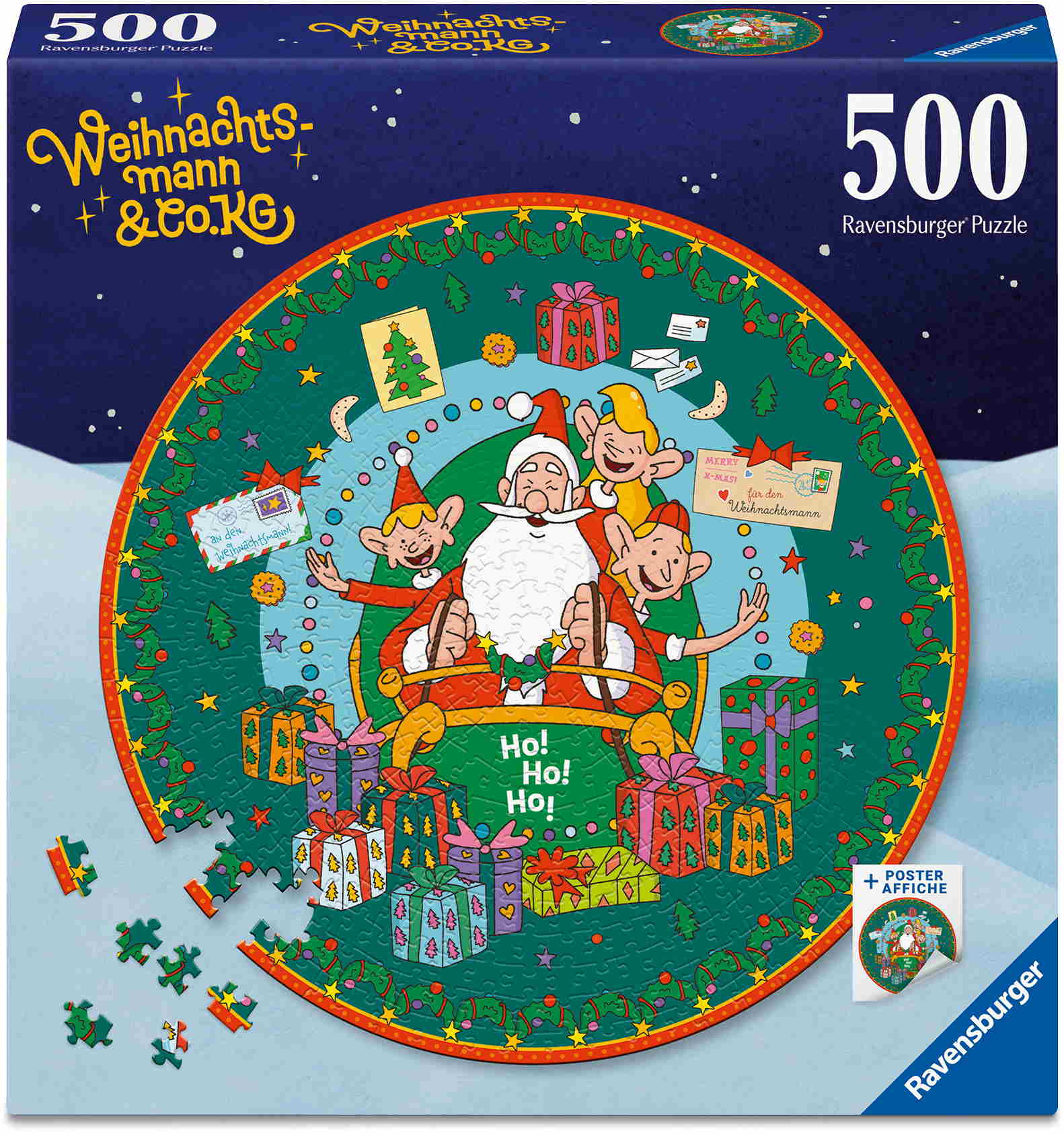 500 Teile Ravensburger Puzzle rund Circle of Colors Weihnachtsmann & Co.KG 12001970