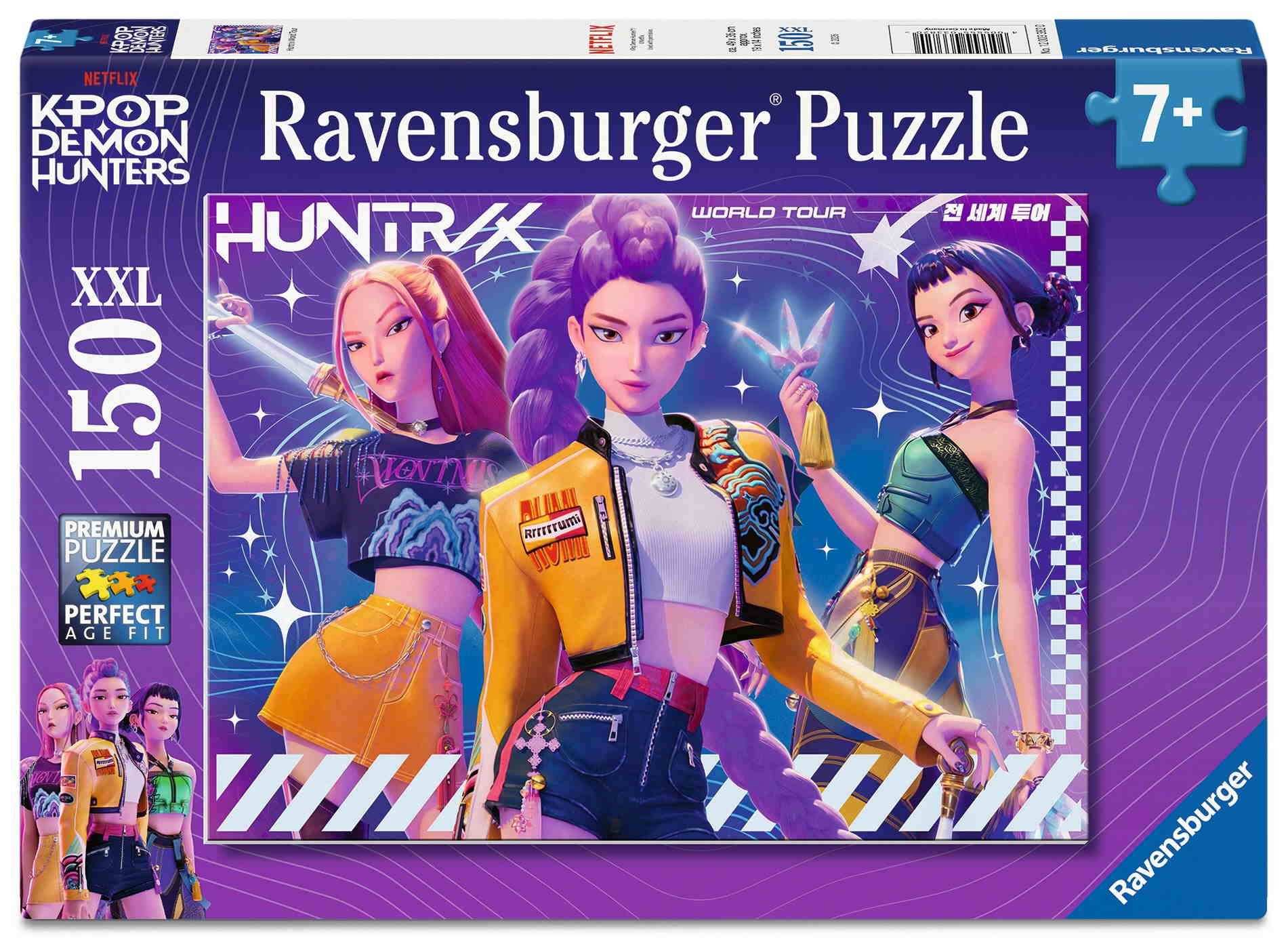150 Teile Ravensburger Kinder Puzzle XXL KPop Demon Hunters Huntr/x World Tour 12003382