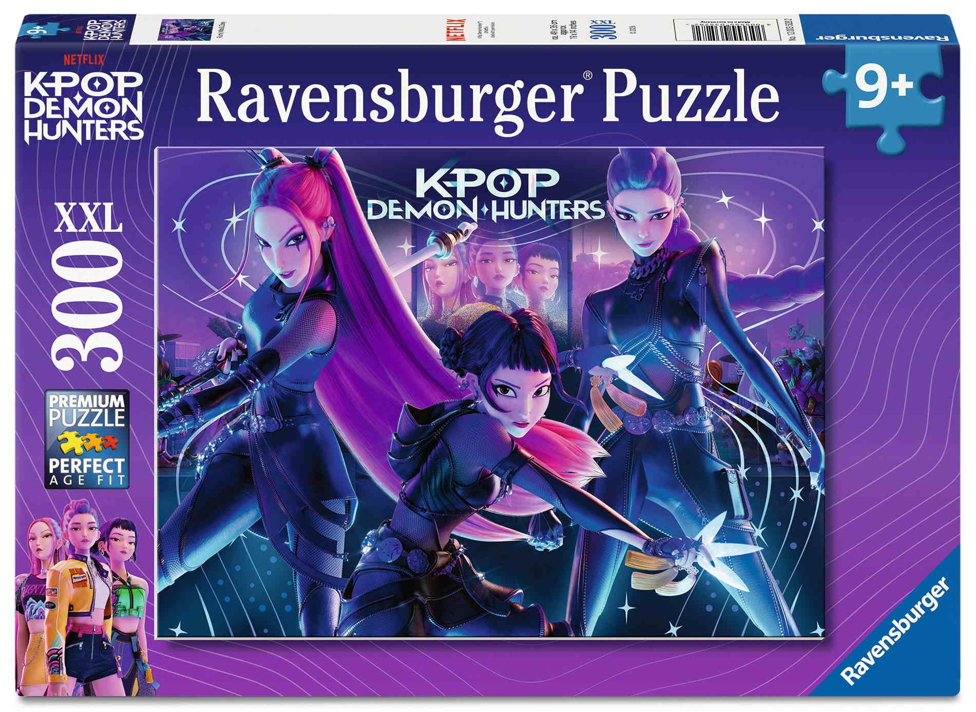 300 Teile Ravensburger Kinder Puzzle XXL KPop Demon Hunters Rumi, Mira & Zoey 12003528