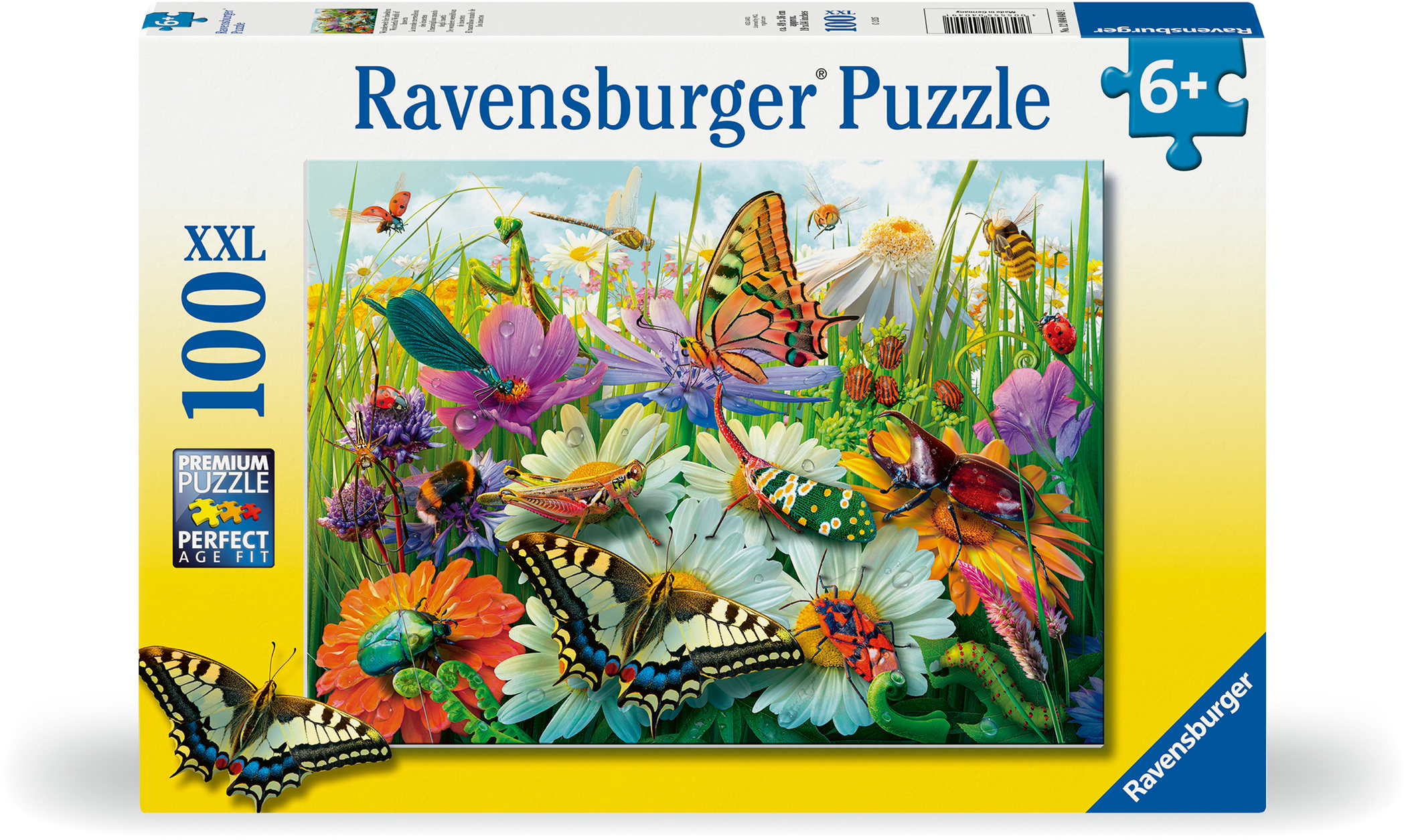 100 Teile Ravensburger Kinder Puzzle XXL Wunderwelt der Insekten 12004049