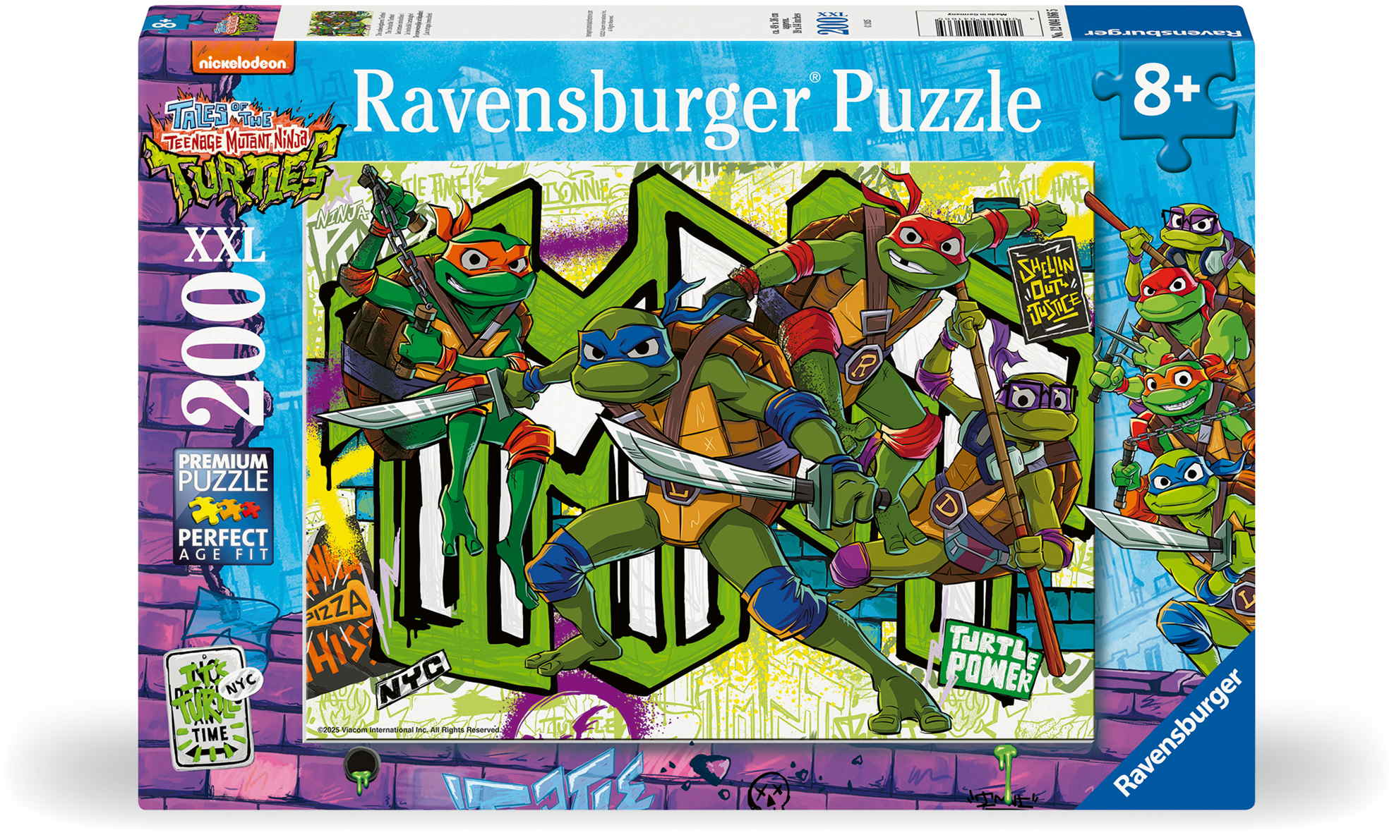200 Teile Ravensburger Kinder Puzzle XXL Teenage Mutant Ninja Turtles Die unbesiegbaren 12004166