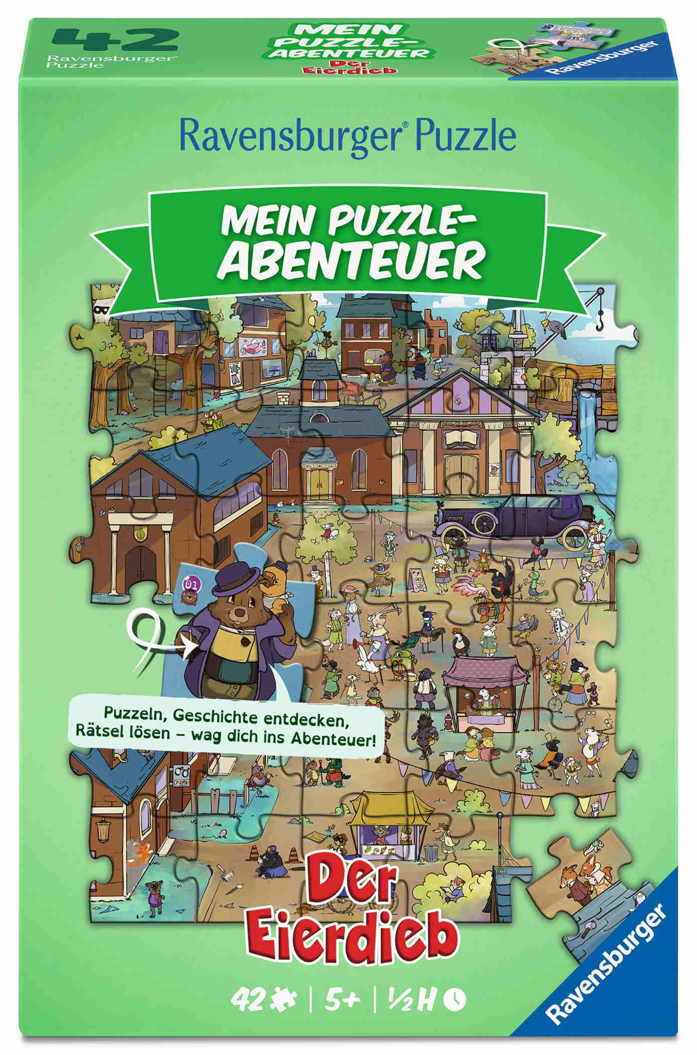 42 Teile Ravensburger Kinder Puzzle Mein Puzzle-Abenteuer Der Eierdieb 12004317
