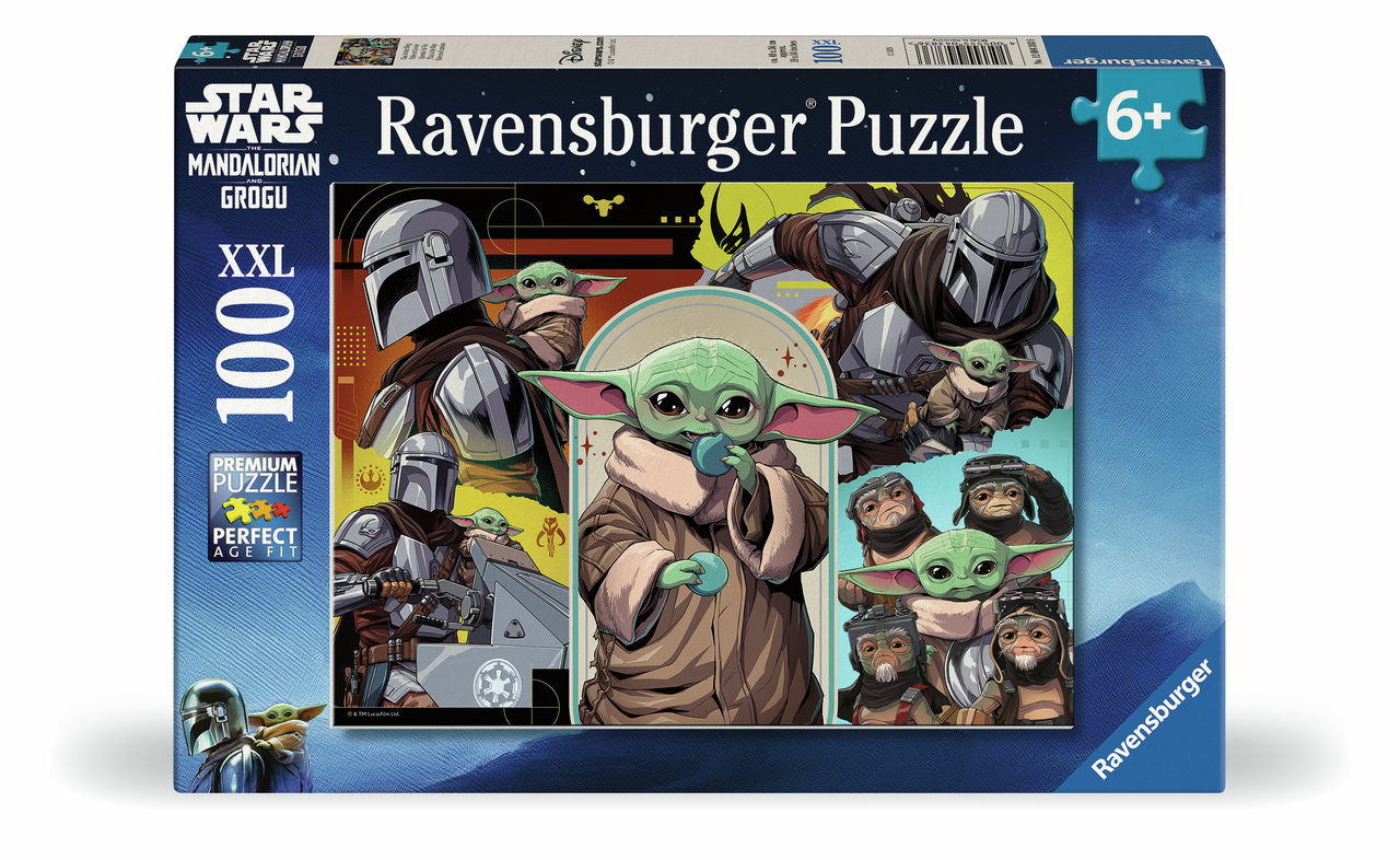 100 Teile Ravensburger Kinder Puzzle XXL Star Wars The Mandalorian & Grogu 12004383