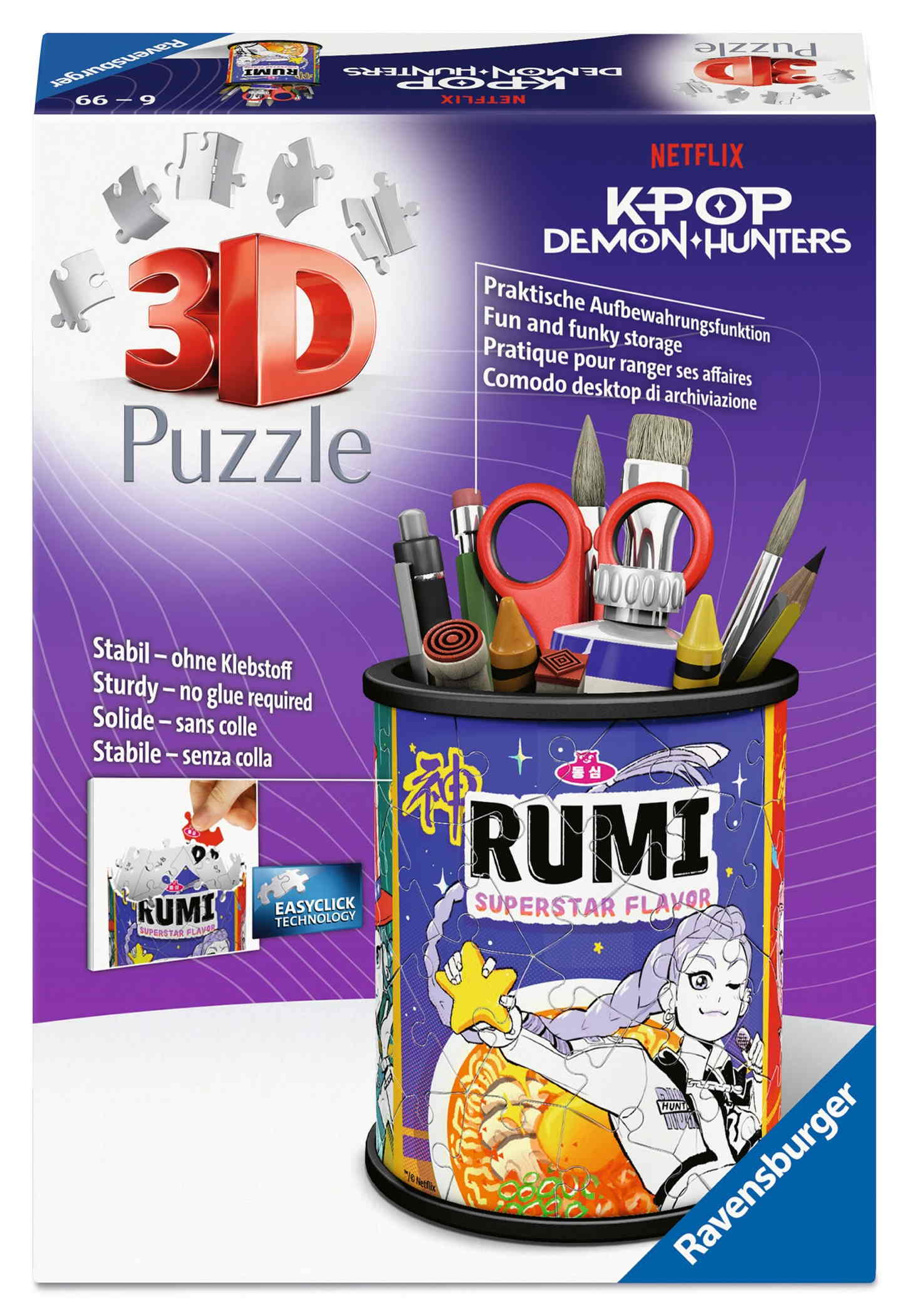 54 Teile Ravensburger 3D Puzzle Utensilo K-Pop Demon Hunters Ramen Cup 12004871