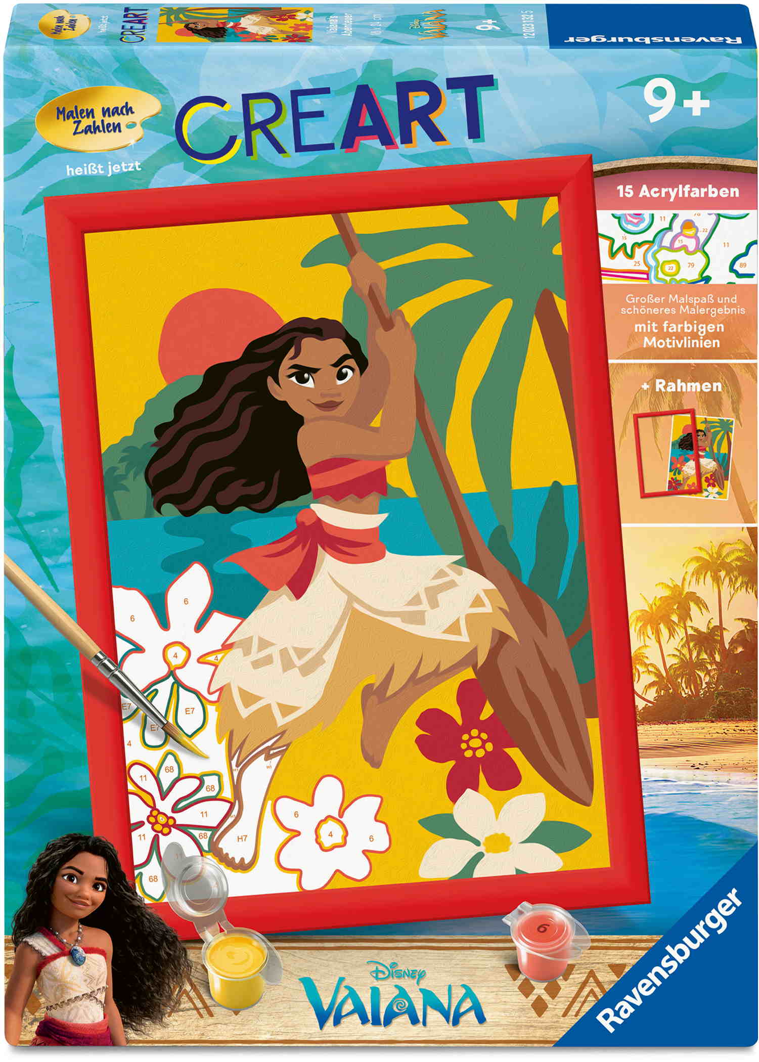 Ravensburger Malen nach Zahlen CREART Serie D Character Disney Vaiana's Abenteuer 12023132