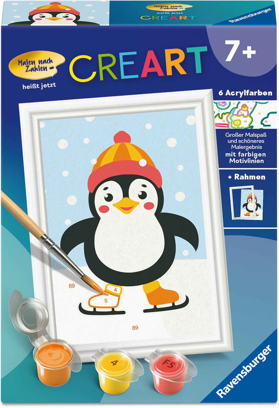Ravensburger Malen nach Zahlen CREART Serie F Pinguin im Schnee 12023168