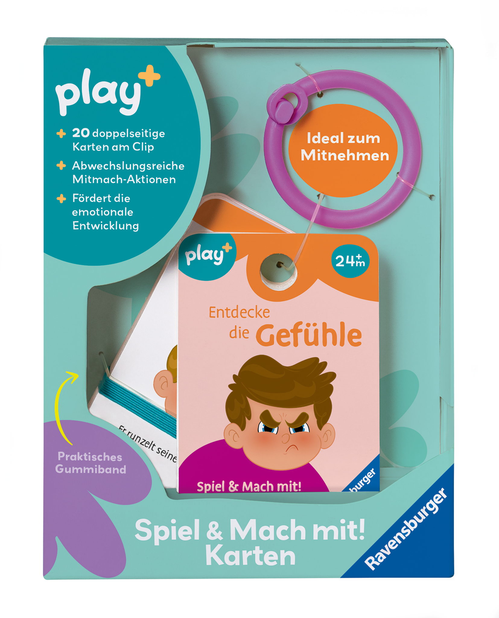 Ravensburger Babywelt Play+ Spiel & Mach mit! Karten Entdecke die Gefühle 12034057
