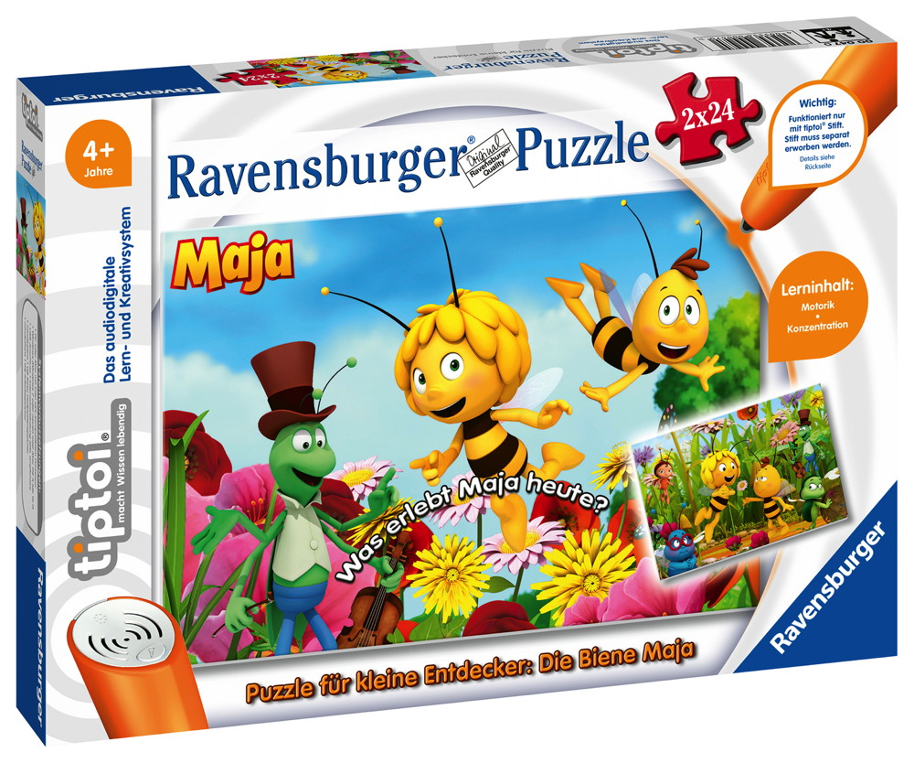 2 x 24 Teile Ravensburger Puzzle tiptoi Puzzeln, Entdecken, Erleben ...