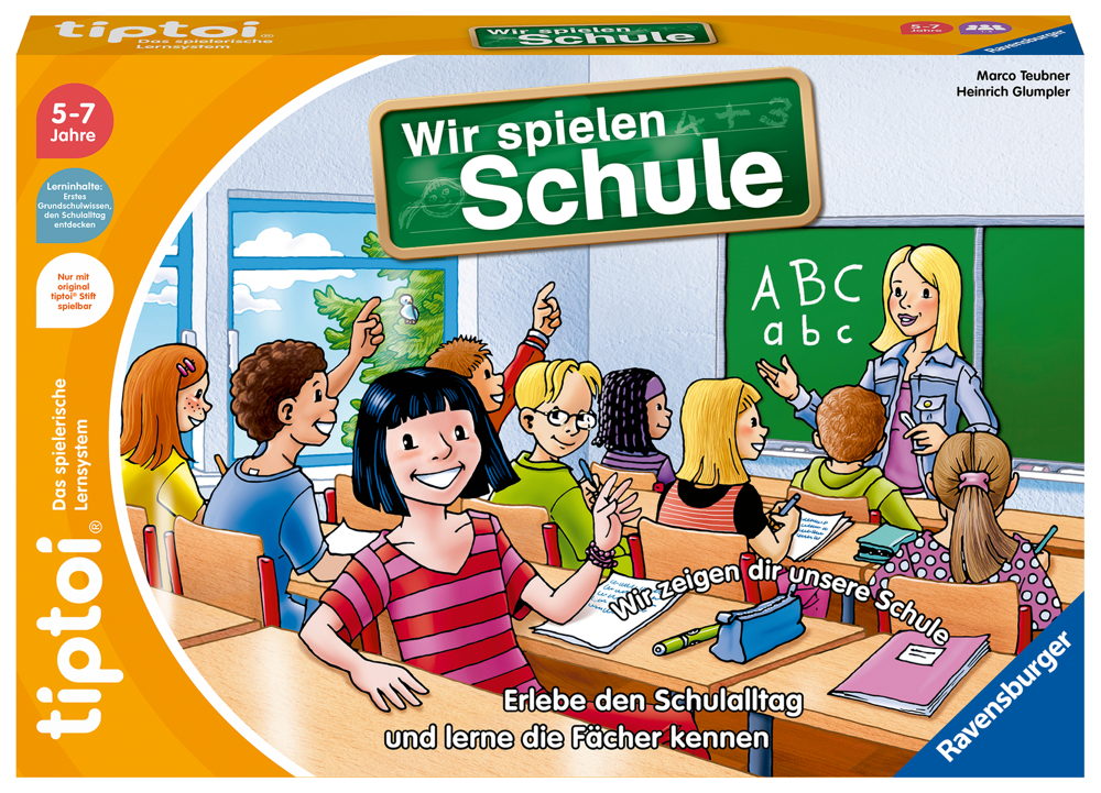Ravensburger tiptoi Lernspiel Wir spielen Schule 00123