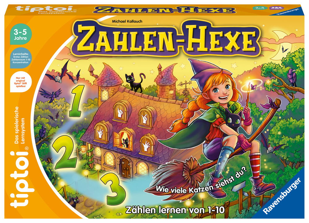 Ravensburger tiptoi Lernspiel Zahlen-Hexe 00132
