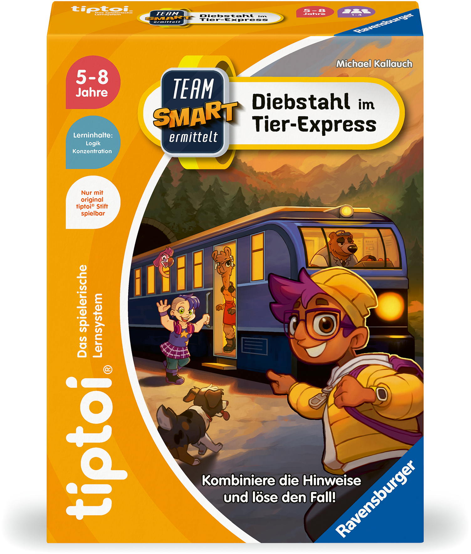 Ravensburger tiptoi Lernspiel Team SMART ermittelt Diebstahl im TierExpress 00226