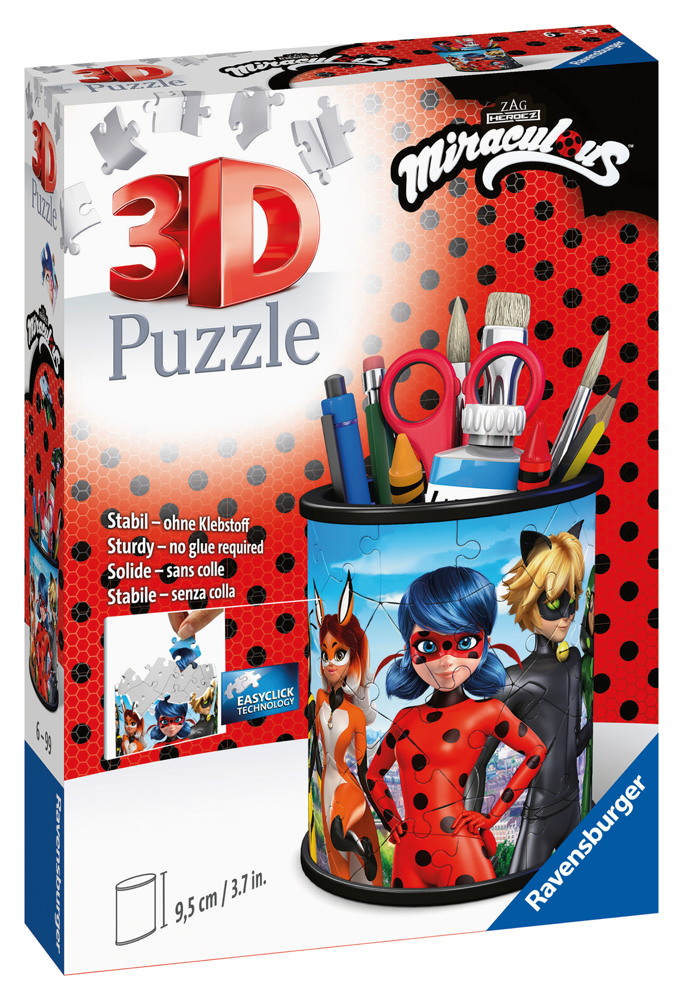 54 Teile Ravensburger 3D Puzzle Utensilo Miraculous 11278