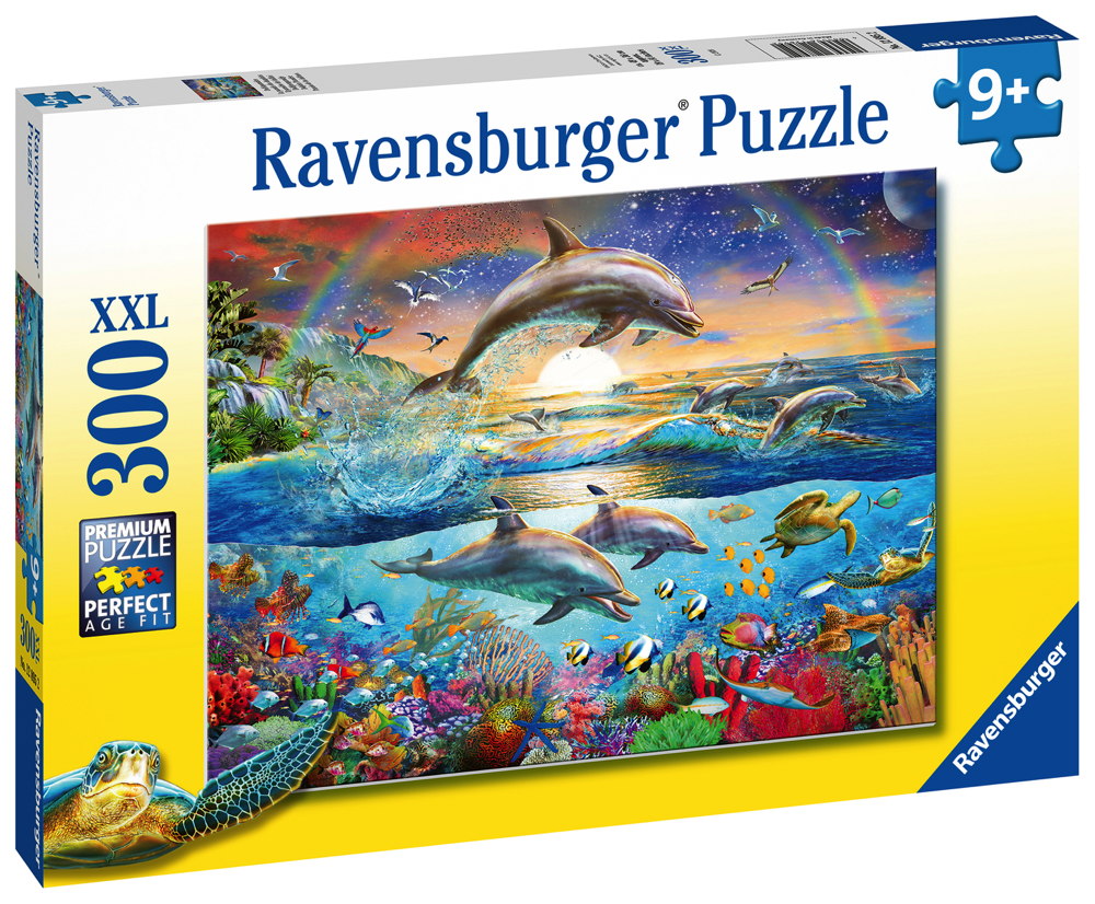 300 Teile Ravensburger Kinder Puzzle XXL Delfinparadies 12895