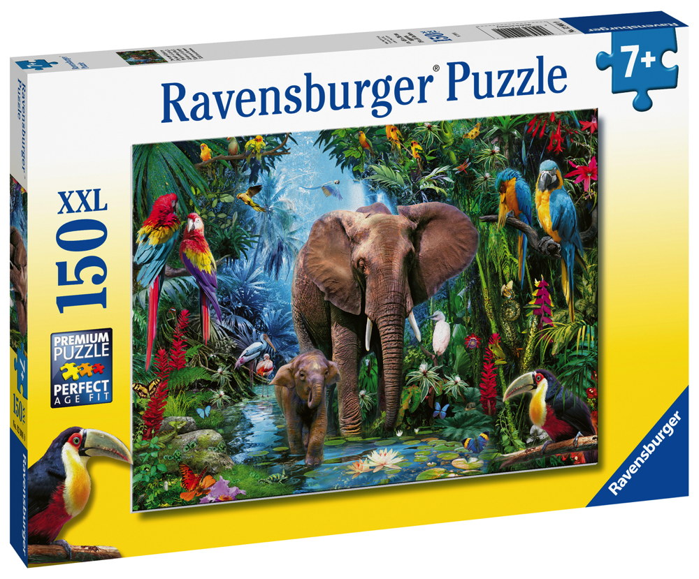 150 Teile Ravensburger Kinder Puzzle XXL Dschungelelefanten 12901