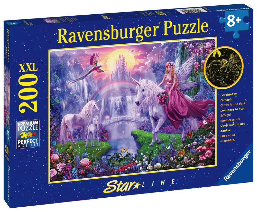 200 Teile Ravensburger Kinder Puzzle XXL Star Line Magische Einhornnacht 12903