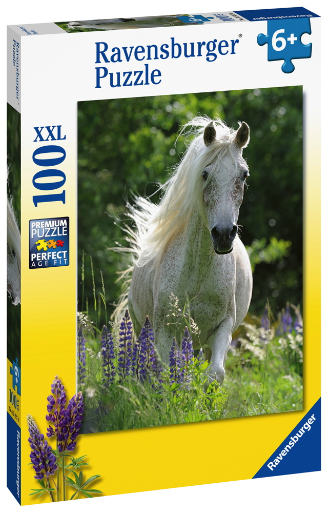 100 Teile Ravensburger Kinder Puzzle XXL Weiße Stute 12927