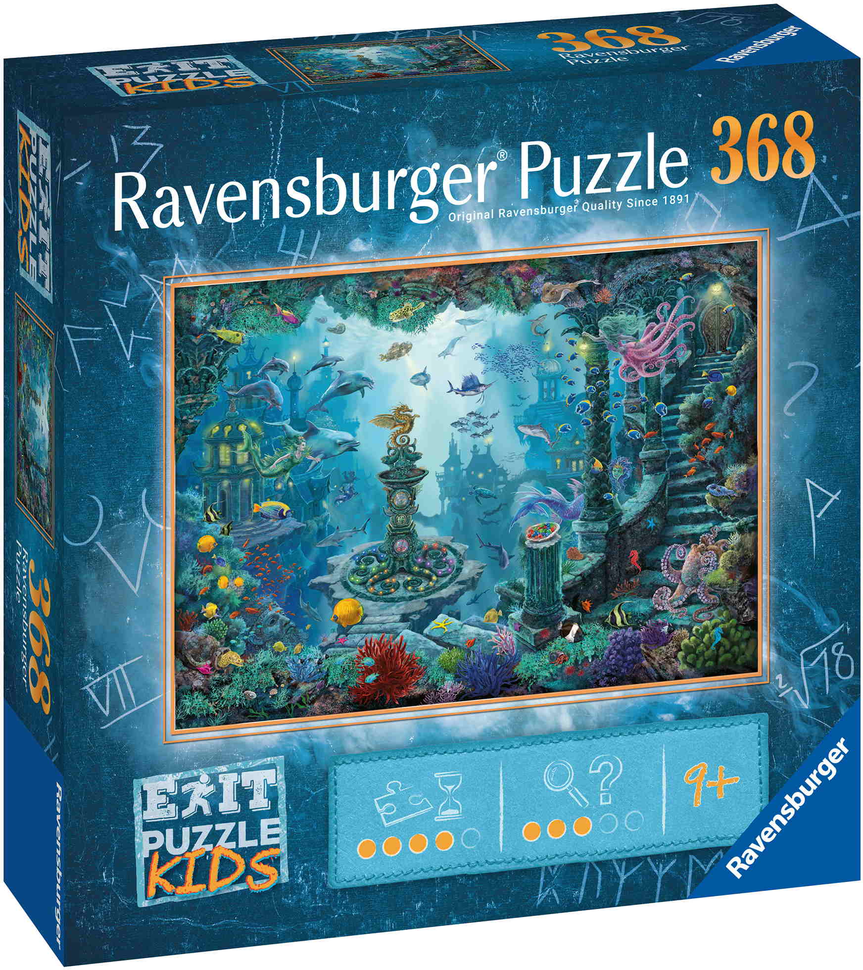 368 Teile Ravensburger Puzzle Exit Kids Im Unterwasserreich 13394