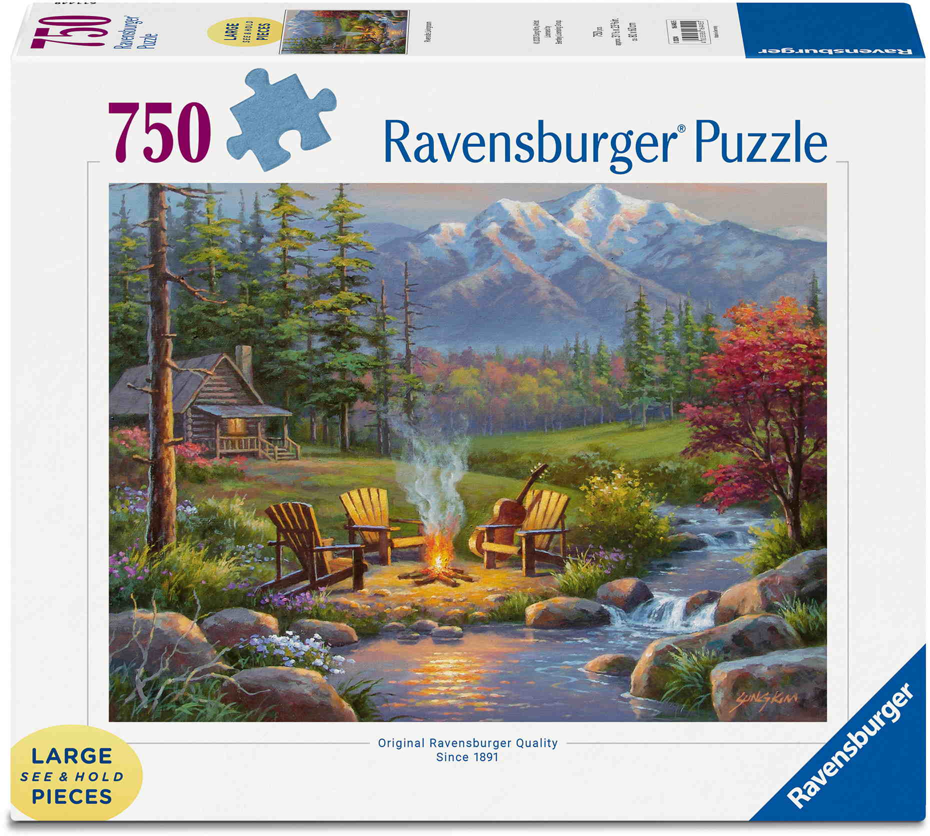 750 Teile Ravensburger Puzzle Large Pieces Große Teile Lagerfeuer-Romantik 16445