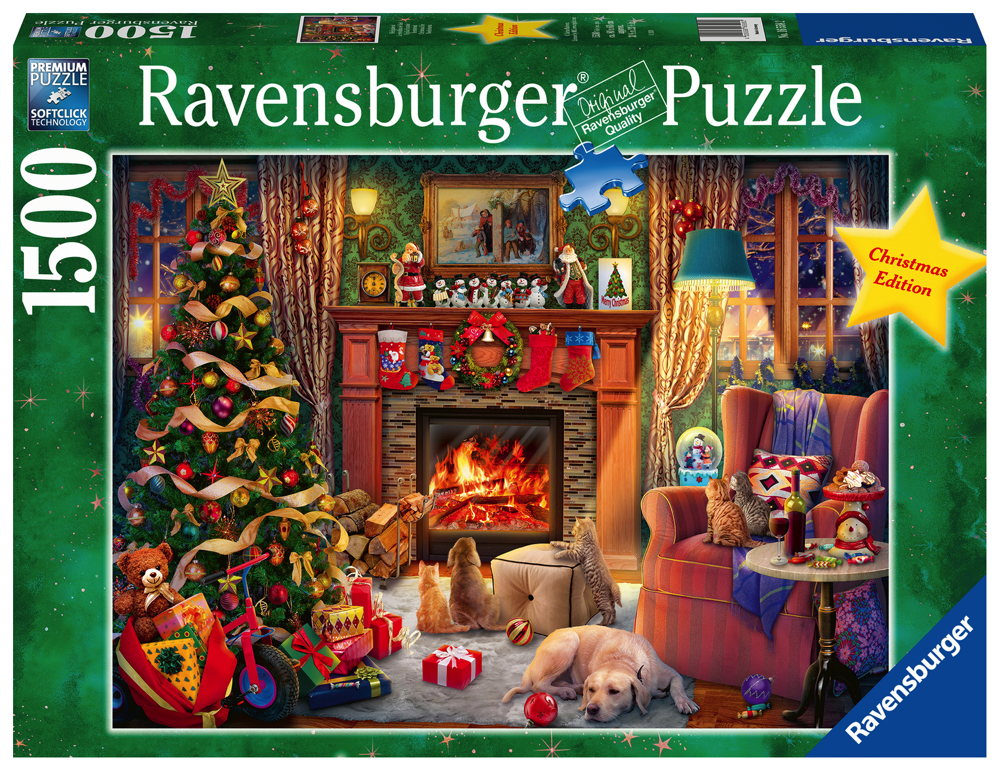 1500 Teile Ravensburger Puzzle Weihnachten Heiligabend 16558