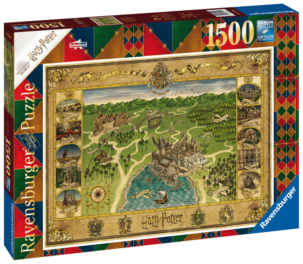 1500 Teile Ravensburger Puzzle Harry Potter Hogwarts Karte 16599