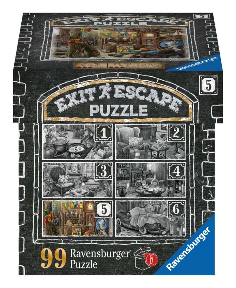 99 Teile Ravensburger Puzzle Exit Im Gutshaus Teil 5 Dachboden 16881