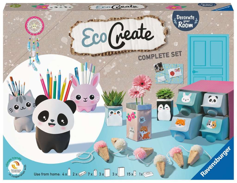 Ravensburger Upcycling Basteln EcoCreate Maxi Decorate your Room 18145