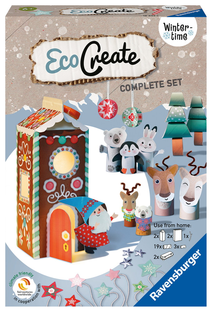 Ravensburger Upcycling Basteln EcoCreate Midi Wintertime 18442