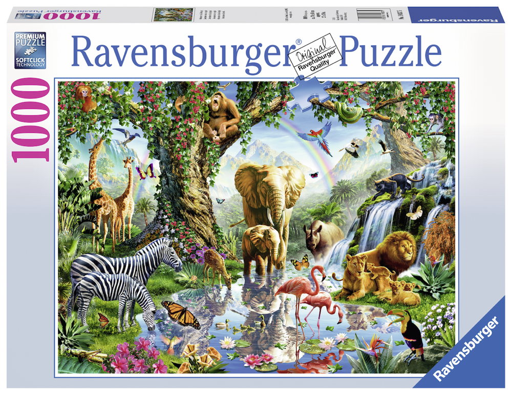 1000 Teile Ravensburger Puzzle Abenteuer im Dschungel 19837