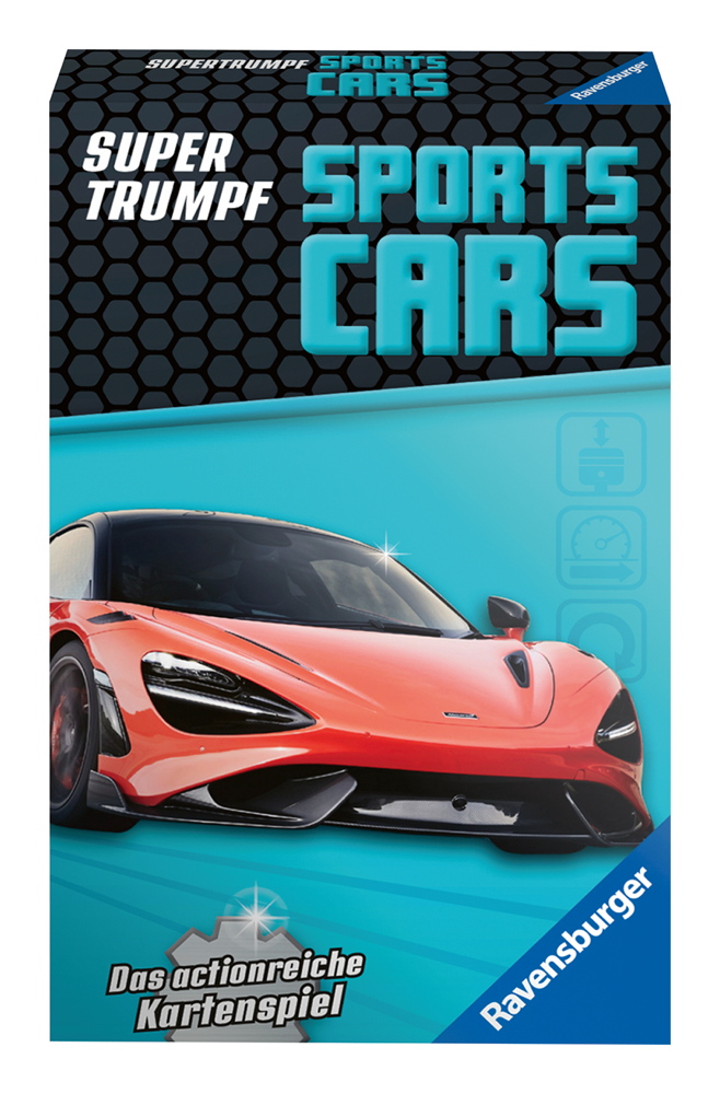 32 Blatt Ravensburger Kinder Kartenspiel Supertrumpf Sports-Cars 20683