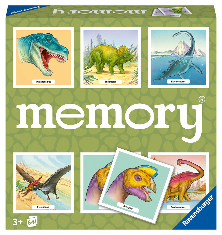 64 Karten Ravensburger Kinderspiel Kartenlegespiel memory Dinosaurier 20924